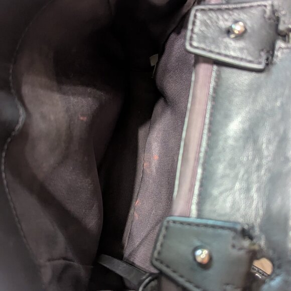 rag & bone Mini Pilot Backpack | Black Italian Lamb Leather - Picture 10 of 11